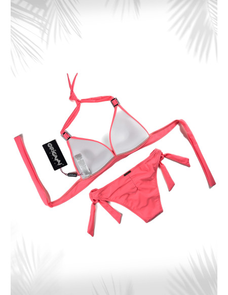 Tenerife Neon Coral P-607 Origami Bikini
