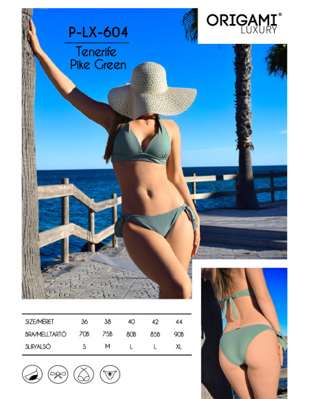 Tenerife Pike Green P-LX-604 Origami Bikini