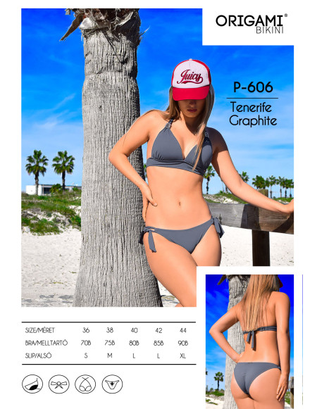 Tenerife Graphite P-606 Origami Bikini