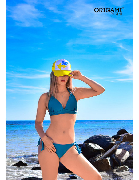 Tenerife Shiny Azure P-608 Origami Bikini