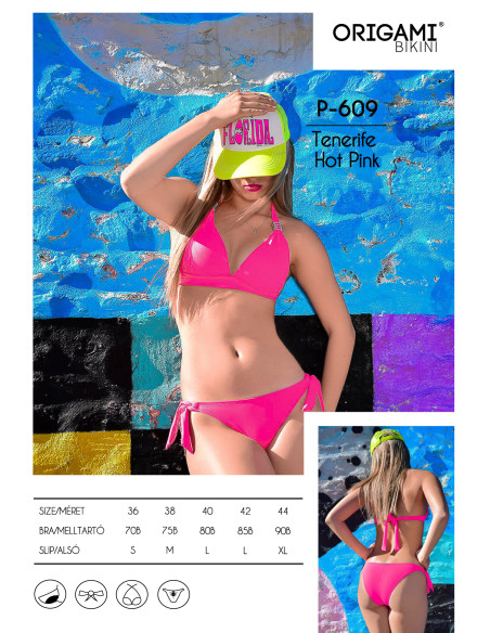 Tenerife Hot Pink P-609 Origami Bikini