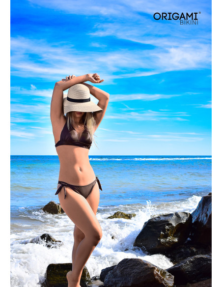 Tenerife Shiny Bronze P-613 Origami Bikini