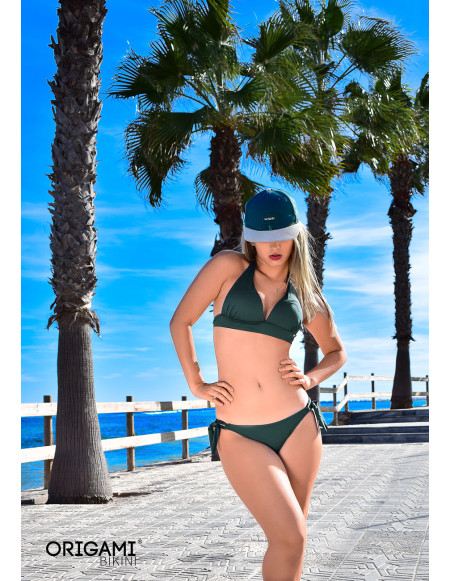 Tenerife Forest Green P-616 Origami Bikini