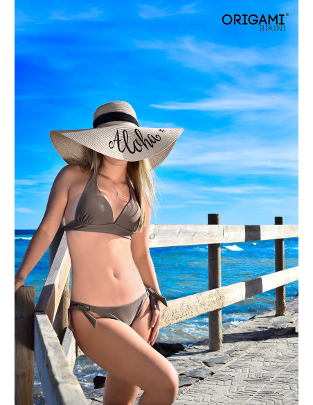 Tenerife Shiny Beige P-619 Origami Bikini
