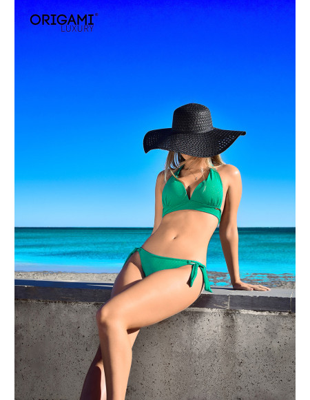 Tenerife Glossy Green P-LX-602 Origami Bikini