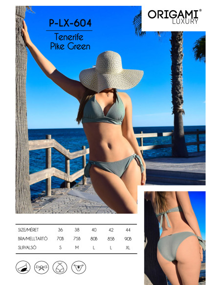 Tenerife Pike Green P-LX-604 Origami Bikini