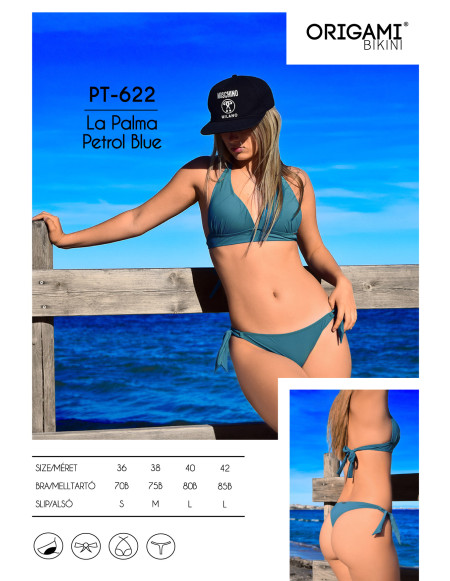 La Palma Petrol Blue PT-622 Origami Bikini