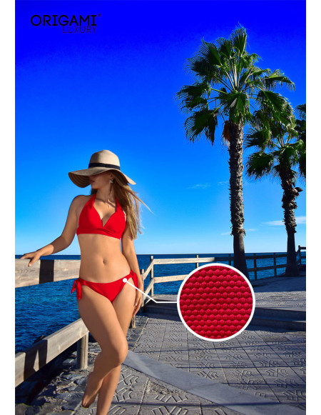 Tenerife Pike Red P-LX-605 Origami Bikini