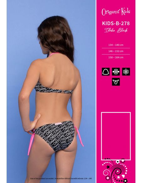Idaho Black Kids-B-278 Origami Bikini