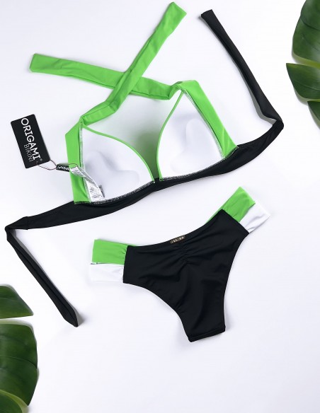 Texas Neon Green PC-219 Origami Bikini