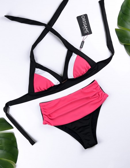 Texas Neon Pink HD-237 Origami Bikini