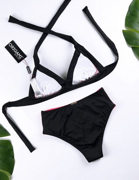 Texas Neon Pink HD-237 Origami Bikini