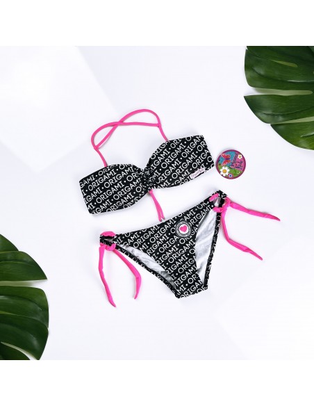 Idaho Black Kids-B-278 Origami Bikini