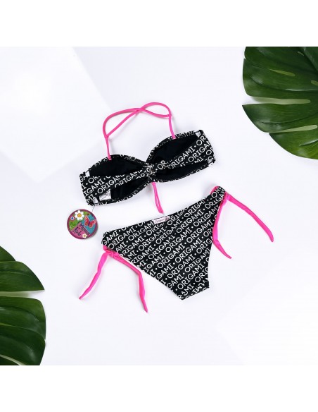 Idaho Black Kids-B-278 Origami Bikini