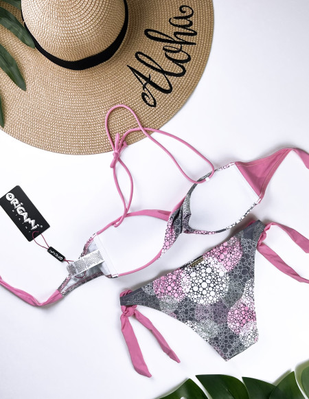 Csavart bandeau fürdőruha