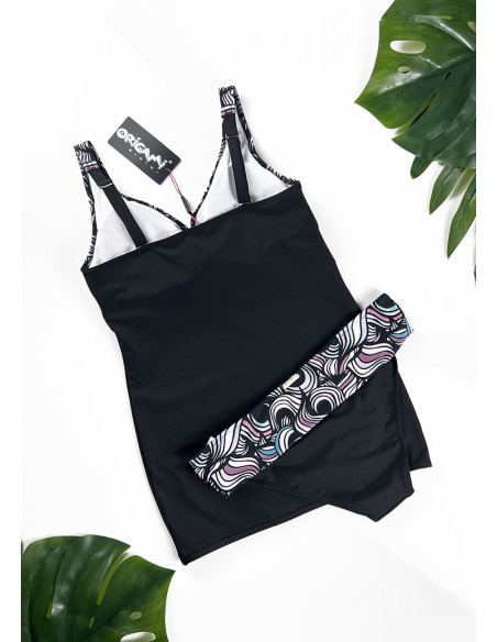 Tankini D kosaras fürdőruha háromszöges melltartóval